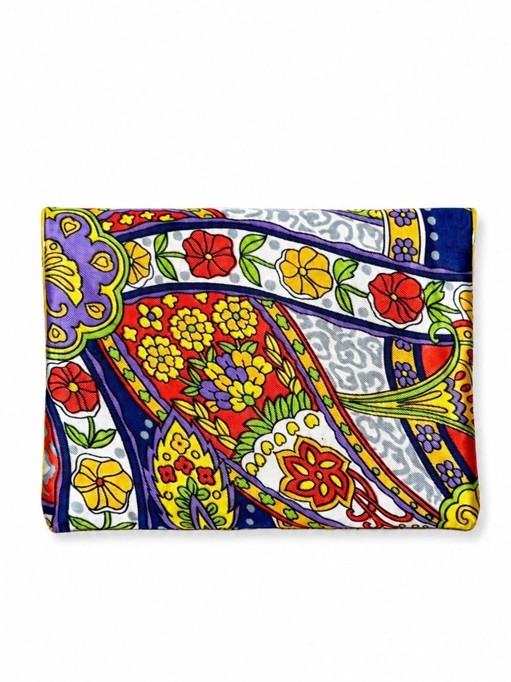 NWOT Paisley Retro Clutch Wallet Boho Floral Pouch - Picture 2 of 8